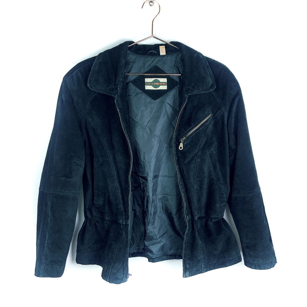 OUT BROOK Genuine Leather Jacket Black